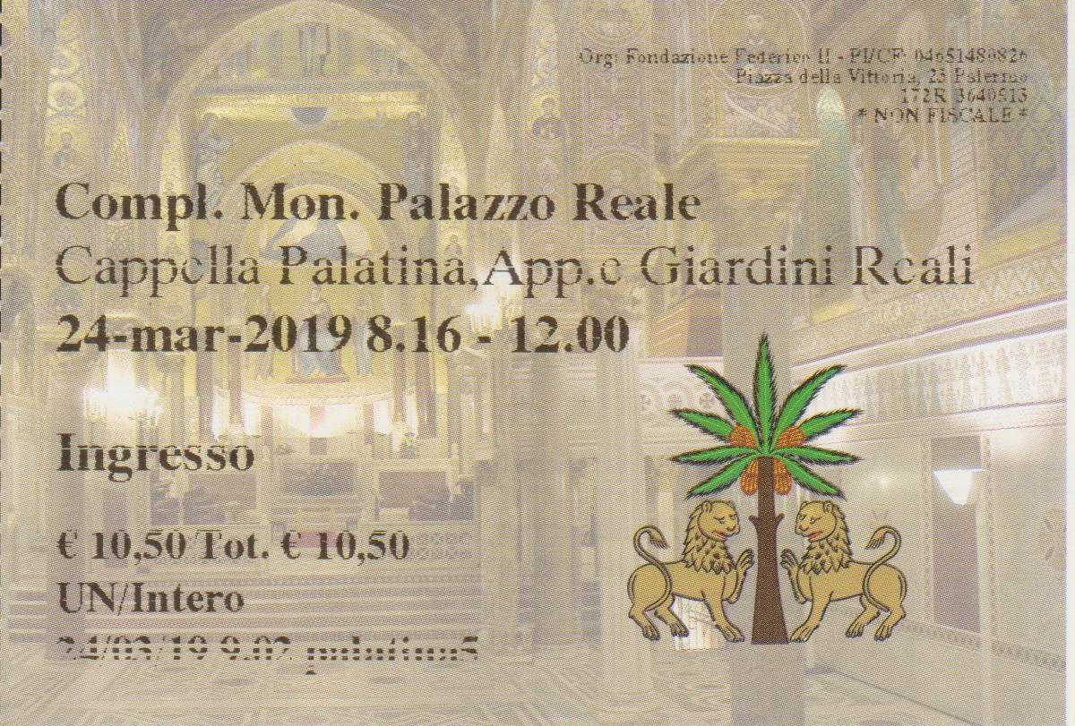 114) Cappella Palatina, Appartamenti e Giardini Reali