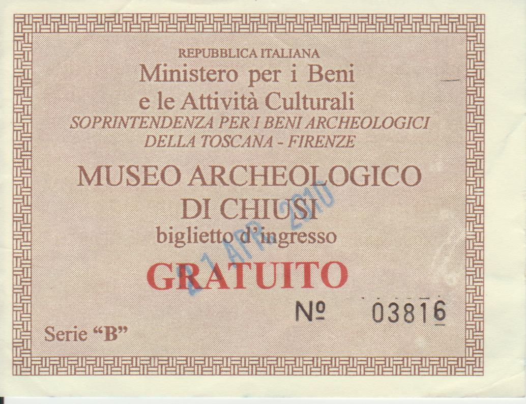 68) Museo Archeologico Nazionale di Chiusi